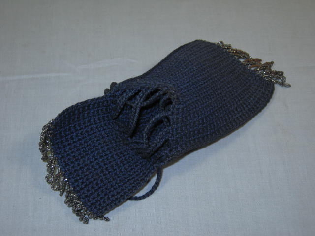 10 Vtg Antique Purse Handbag Lot Beaded Silk Crochet Chatelaine Mesh Woven NR! 9