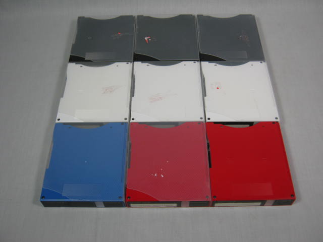 9 Pioneer 6-Disc Multi CD Changer Cartridges Lot Red Blue Black NO RESERVE PRICE 1