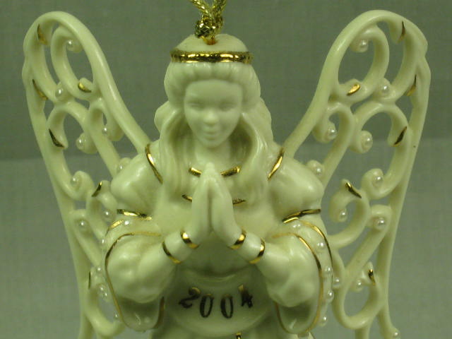 Lenox China 2004 Angel Annual Holiday Xmas Tree Ornament W/ Pearls NO RESERVE! 1