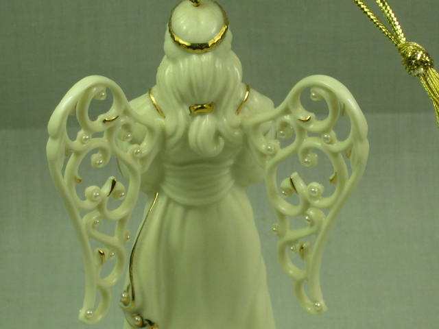 Lenox China 2004 Angel Annual Holiday Xmas Tree Ornament W/ Pearls NO RESERVE! 3