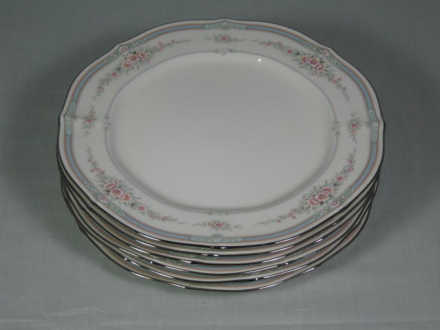6 Noritake Rothschild Ivory China 7293 Dinner Plates Mint Condition No Reserve!
