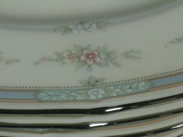6 Noritake Rothschild Ivory China 7293 Dinner Plates Mint Condition No Reserve! 3