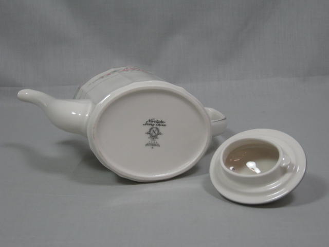 Noritake Rothschild Ivory China 7293 Teapot Tea Pot With Lid Mint Condition NR! 6