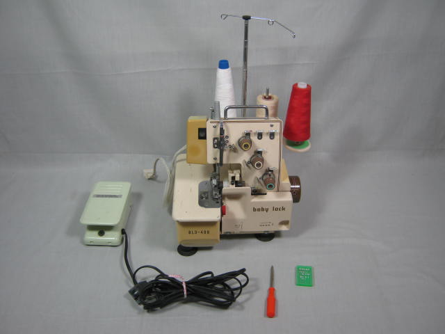 Vintage Juki Baby Lock BL3-408 Serger Sewing Machine NO RESERVE PRICE BID NOW!!!