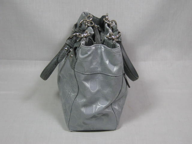 Coach Penelope Signature Silver Carryall Handbag Bag F16540 NO RESERVE PRICE! 1