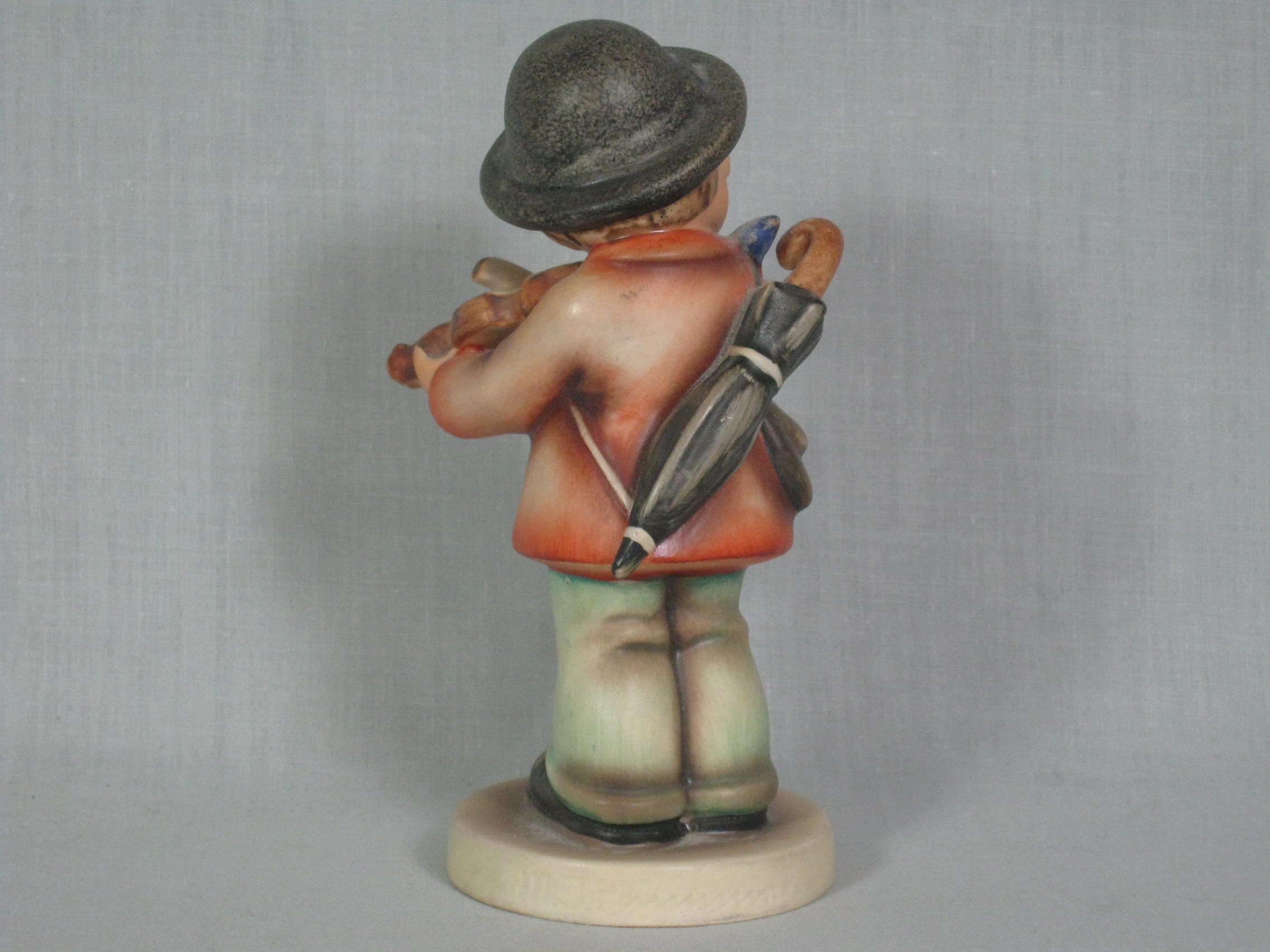 Vintage Hummel Figurine Little Fiddler Boy With Violin TMK-2 Full Bee Mark NR! 3