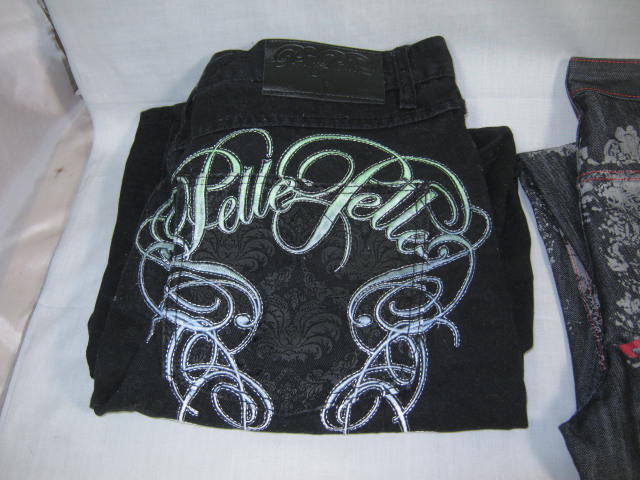 10 Pairs Mens 34 36 38 Jeans Lot True Religion Ecko Akademiks LRG Pelle RMC+ NR! 8
