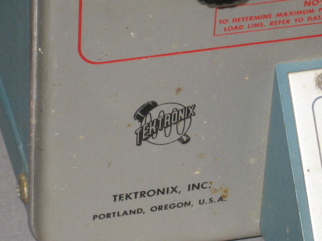 Tektronix Type 575 Transistor Curve Tracer W/ Adaptors 4
