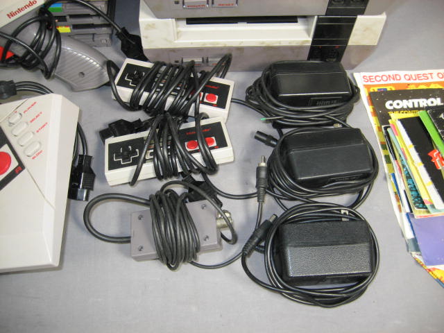 2 NES Nintendo Systems W/ 54 Video Games Lot Advantage+ 1