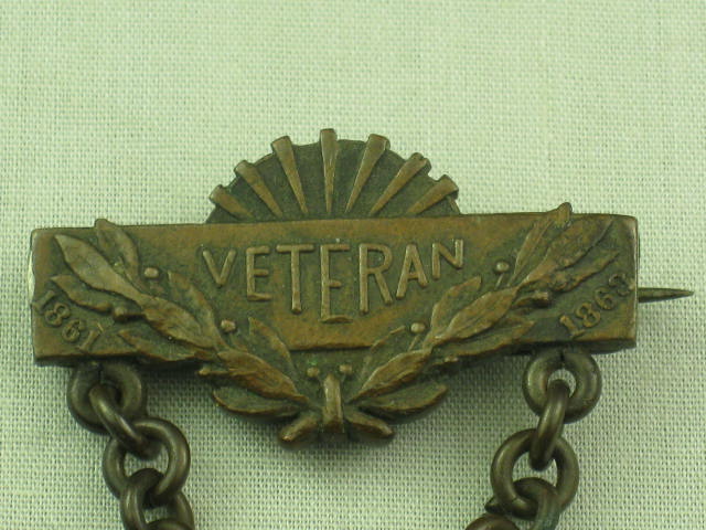 Civil War Veteran Badge Medal 1861 1863 1st Iron Brigade Division Corps 22nd Reg 1