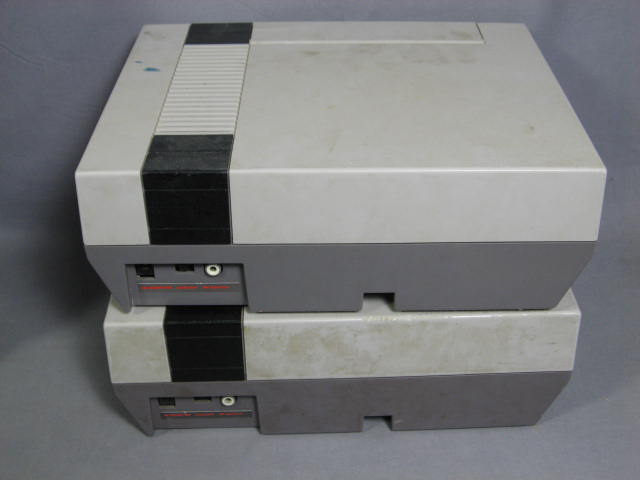 2 NES Nintendo Systems W/ 54 Video Games Lot Advantage+ 4