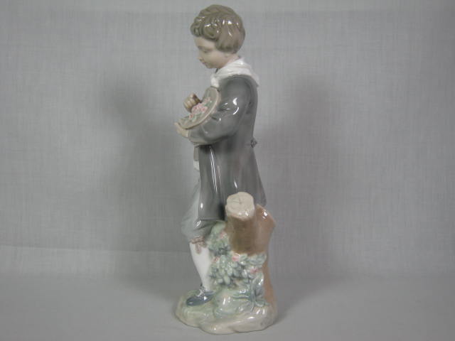 Vintage Lladro Porcelain Figurine Doncel With Rose 4757 Man Boy With Flowers NR! 6