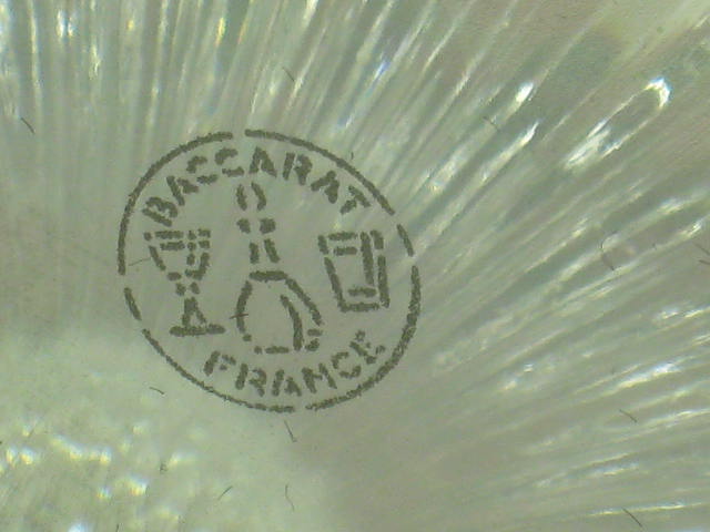 2 Baccarat Massena Champagne Wine Flute Crystal Glasses W/Storage Box NO RESERVE 4