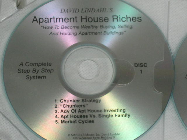 David Lindahl Apartment House Riches 7 CD Real Estate Investment Book Set NR! 2