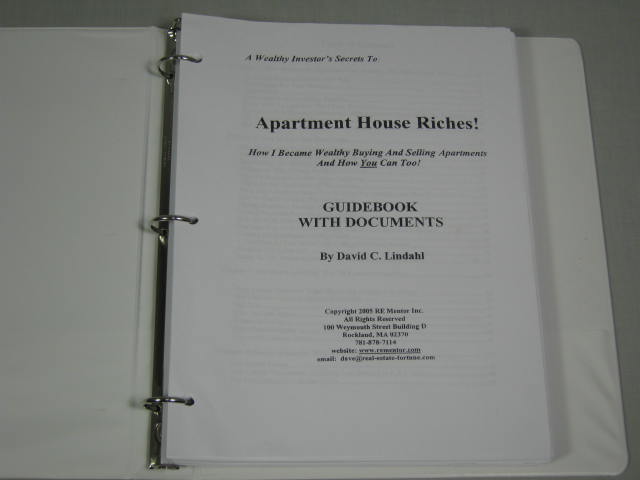 David Lindahl Apartment House Riches 7 CD Real Estate Investment Book Set NR! 4