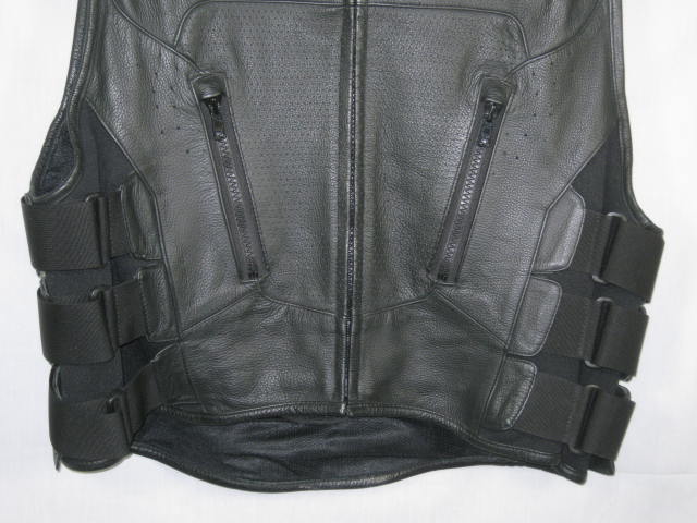 Icon Field Armor L-XL Search + Destroy Black Leather Regulator Vest Kevlar Armor 4