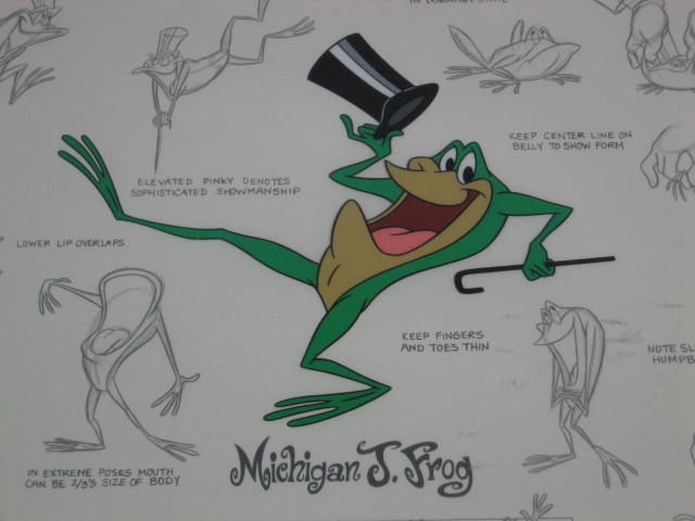 Michigan J Frog Warner Bros Animation Cel Model Sheet 2
