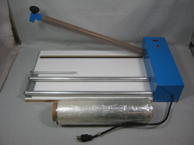 24" Shrinkwrap Machine Packaging Shipping Impulse Heat Sealer W/Film NO RESERVE!