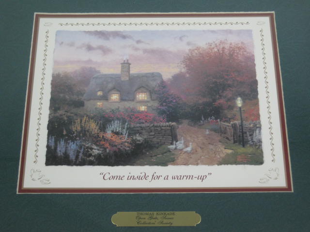 3 Thomas Kinkade Prints Beyond Spring Gate Lochaven Cottage Open Gate Sussex NR! 5