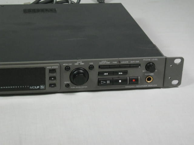Sony MDS-E10 Professional Rackmount MD MDLP MiniDisc Player Recorder Deck NO RES 3