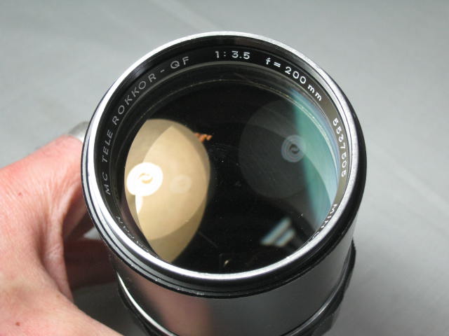 7 Minolta Camera Lens Lot Maxxum AF 70-210mm 100-300mm MC Tele Rokkor 200mm NR! 2