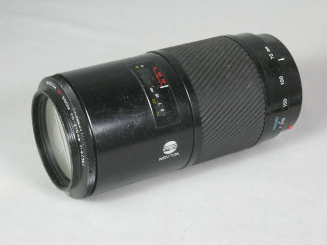 7 Minolta Camera Lens Lot Maxxum AF 70-210mm 100-300mm MC Tele Rokkor 200mm NR! 12
