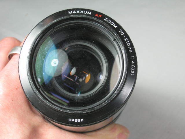 7 Minolta Camera Lens Lot Maxxum AF 70-210mm 100-300mm MC Tele Rokkor 200mm NR! 13