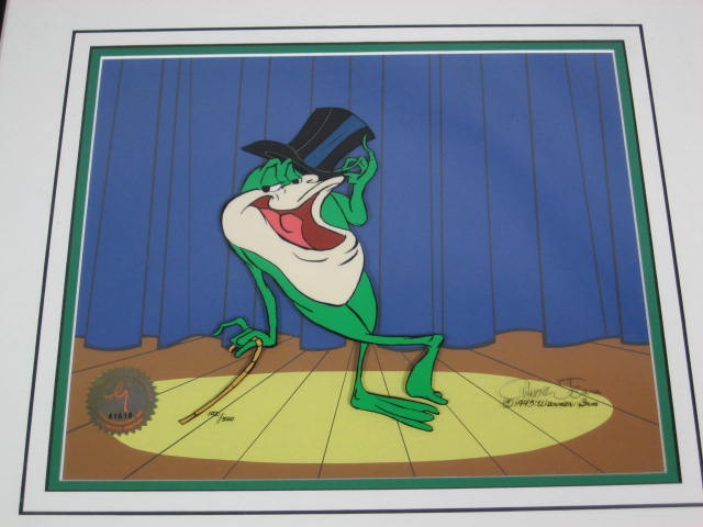 Signed Warner Bros Michigan J Frog V Animation Cel NR 1