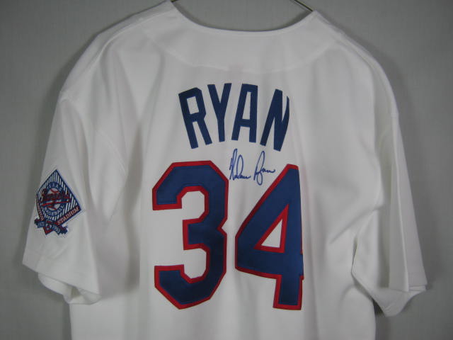 Nolan Ryan Signed Autographed Texas Rangers Hall Of Fame Baseball Jersey w/COA!