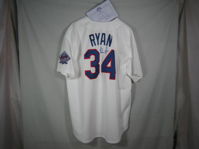 Nolan Ryan Signed Autographed Texas Rangers Hall Of Fame Baseball Jersey w/COA! 1