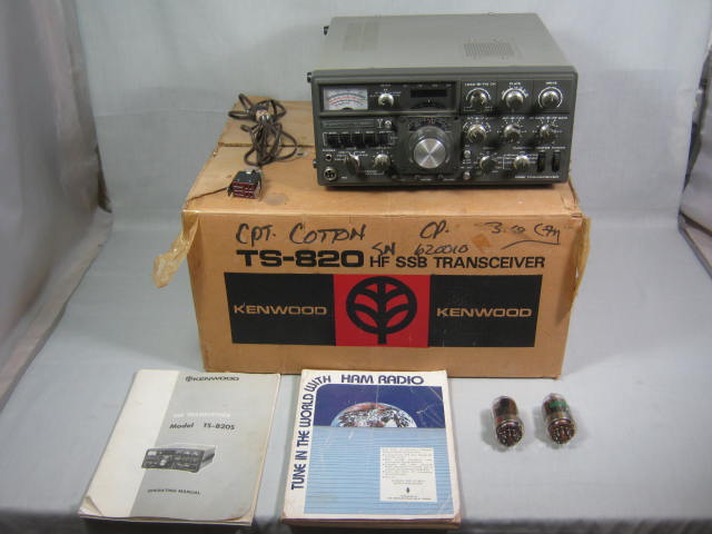 Kenwood TS-820 HF SSB Ham Radio Transceiver W/ Box NO RESERVE PRICE BID NOW!