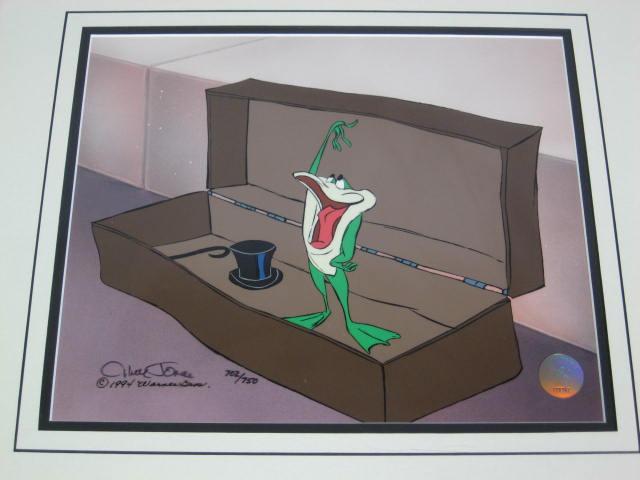 Signed Warner Bros Michigan J Frog VI Animation Art Cel 1