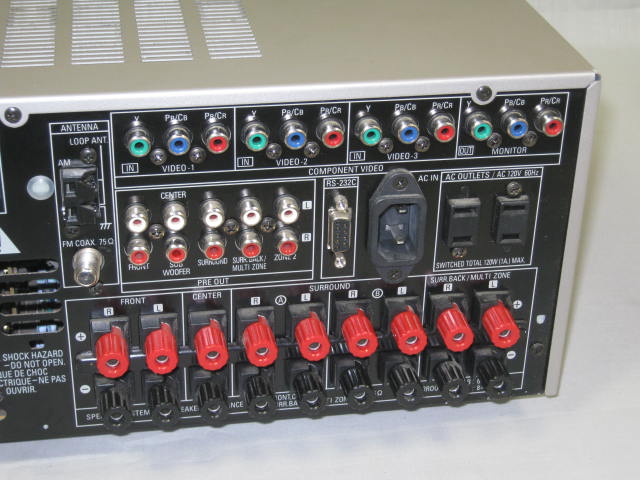 Denon AVR-3805 7.1 Channel 770 Watt Home Theatre Receiver + RC-969 Remote Manual 7