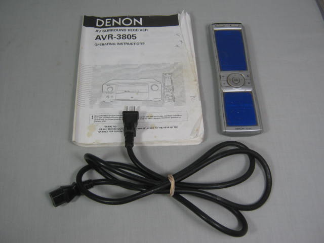 Denon AVR-3805 7.1 Channel 770 Watt Home Theatre Receiver + RC-969 Remote Manual 10