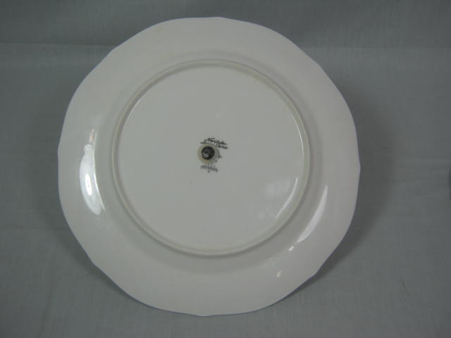 Noritake Rothschild 7293 Round Chop Platter Handled Cake Plate Serving Tray Set 2