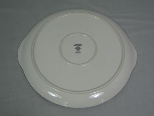 Noritake Rothschild 7293 Round Chop Platter Handled Cake Plate Serving Tray Set 6