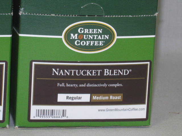 5 Boxes (117) Keurig K-Cups Green Mountain Coffee Medium Roast + Assorted Teas 1