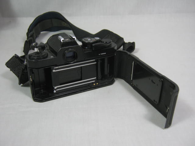 Nikon FM2 35mm SLR Camera MD12 Motor Drive MF16 MC12A 28mm 50mm 55mm 105mm Lens 3