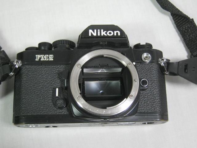 Nikon FM2 35mm SLR Camera MD12 Motor Drive MF16 MC12A 28mm 50mm 55mm 105mm Lens 5