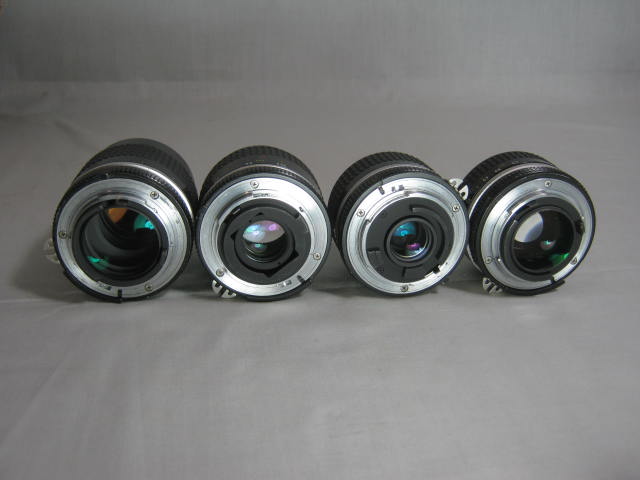 Nikon FM2 35mm SLR Camera MD12 Motor Drive MF16 MC12A 28mm 50mm 55mm 105mm Lens 7