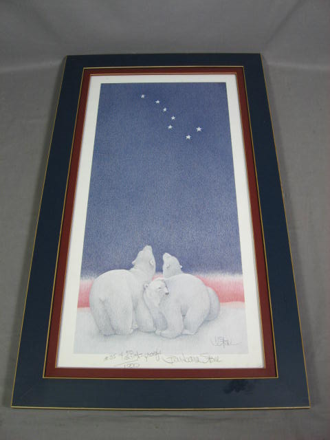 3 Barbara Stone Polar Bear Art Prints Signed AP #35/50 1