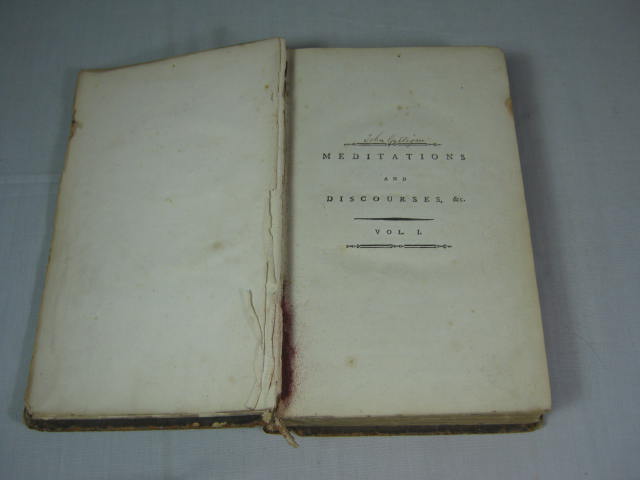 1791 Meditations Discourses Sublime Truths Important Duties Christianity Butler 4
