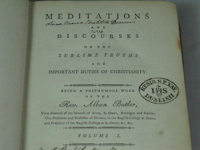 1791 Meditations Discourses Sublime Truths Important Duties Christianity Butler 6