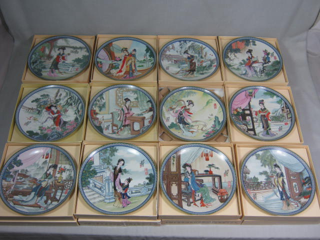 12 Imperial Jingdezhen Porcelain Plate Collection Beauties of the Red Mansion NR
