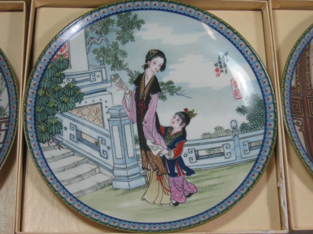 12 Imperial Jingdezhen Porcelain Plate Collection Beauties of the Red Mansion NR 4