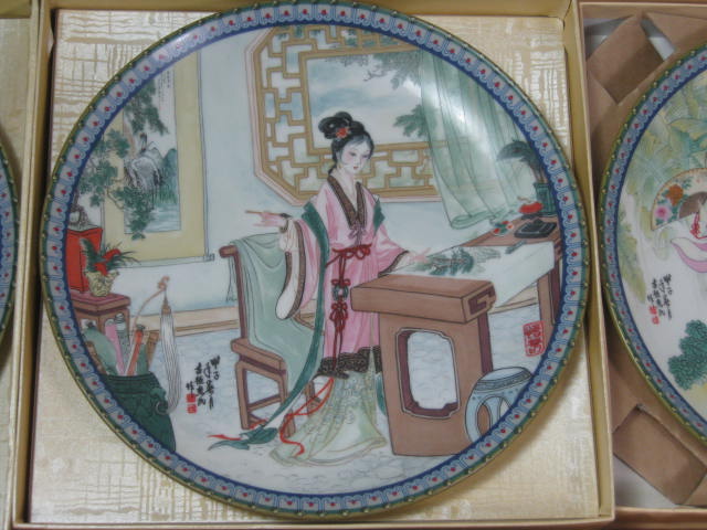 12 Imperial Jingdezhen Porcelain Plate Collection Beauties of the Red Mansion NR 5