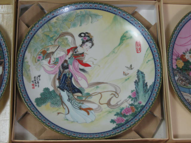 12 Imperial Jingdezhen Porcelain Plate Collection Beauties of the Red Mansion NR 8