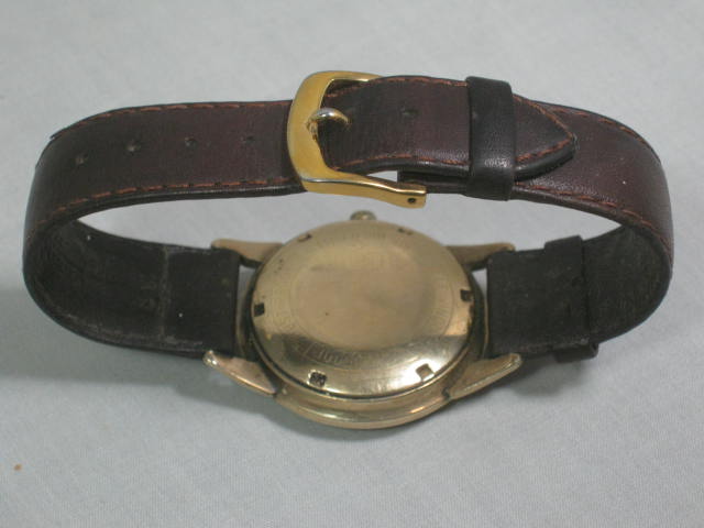 Mens Vtg 1950s Benrus 10K Gold Filled 25 Jewel Self Winding Watch Works NO RES! 2