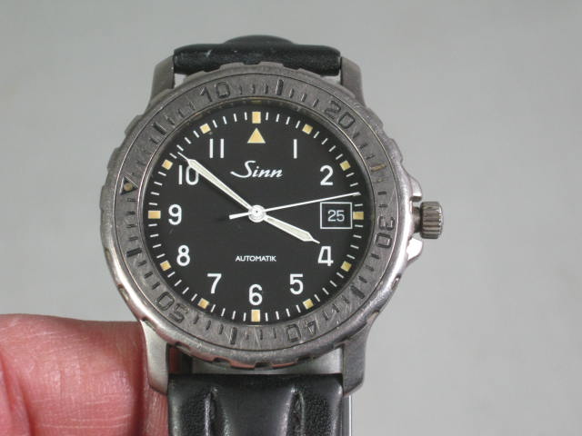 Vtg Sinn Automatic Titan Waterproof Chronometer Watch 2132023 W/ Case Box NO RES 1