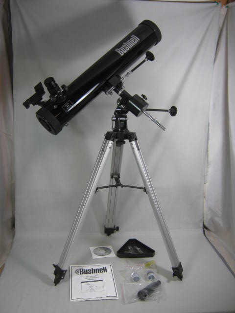 Bushnell 525x3" Voyager Reflector Telescope 78-9676 76mm 4mm 20mm 3X Barlow Lens